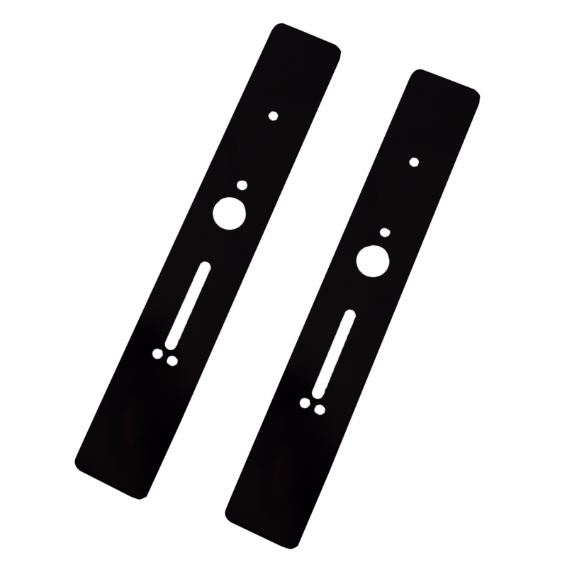 Dækskilte Sort 60x385mm t/Smart Lock ST-2/Euro, sæt á 2 stk