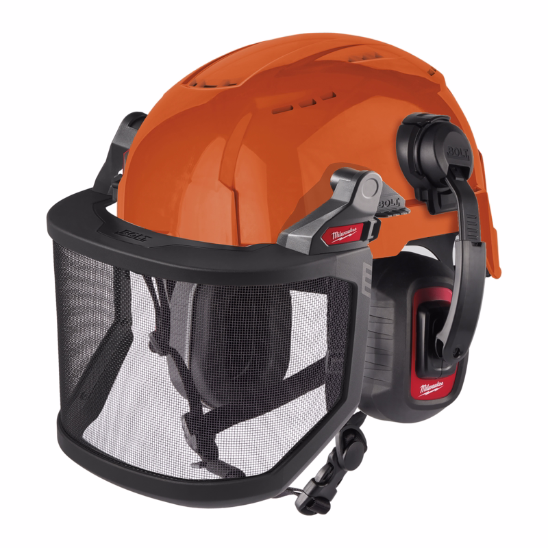 Sikkerhedshjelmsæt Bolt™200 m/høreværn og netvisir