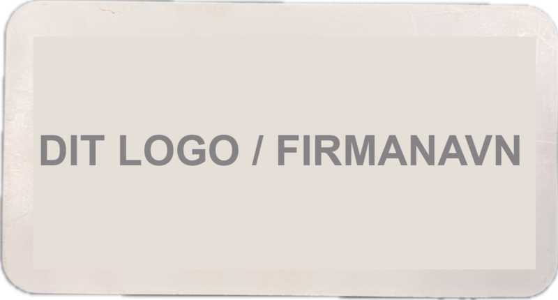 Logoplade t/PVC afspærringshegn