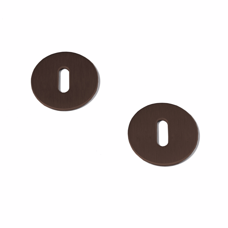 Nøgleskilt PVD Bronze Knud Holscher Ø50 m/klips CC27/38 mm