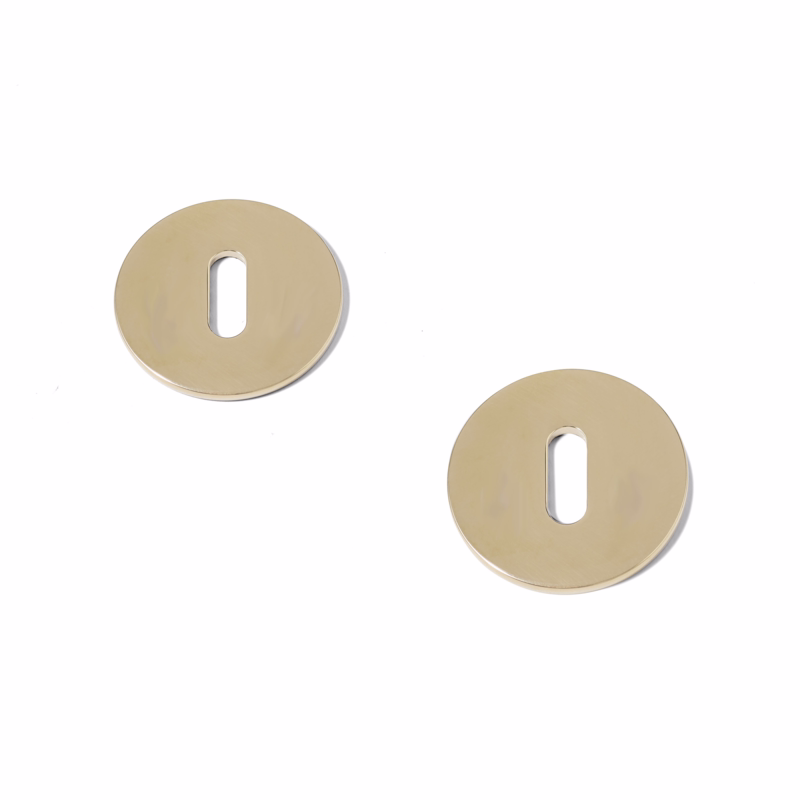 Nøgleskilt Blank mess Knud Holscher m/ klips CC27/38 mm Ø50