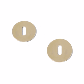 d line - Nøgleskilt Blank mess Knud Holscher m/ klips CC27/38 mm Ø50