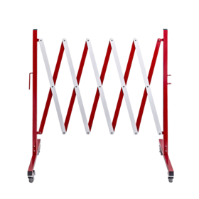  - Afspærringshegn rød/hvid 30-250 cm, saksemodel
