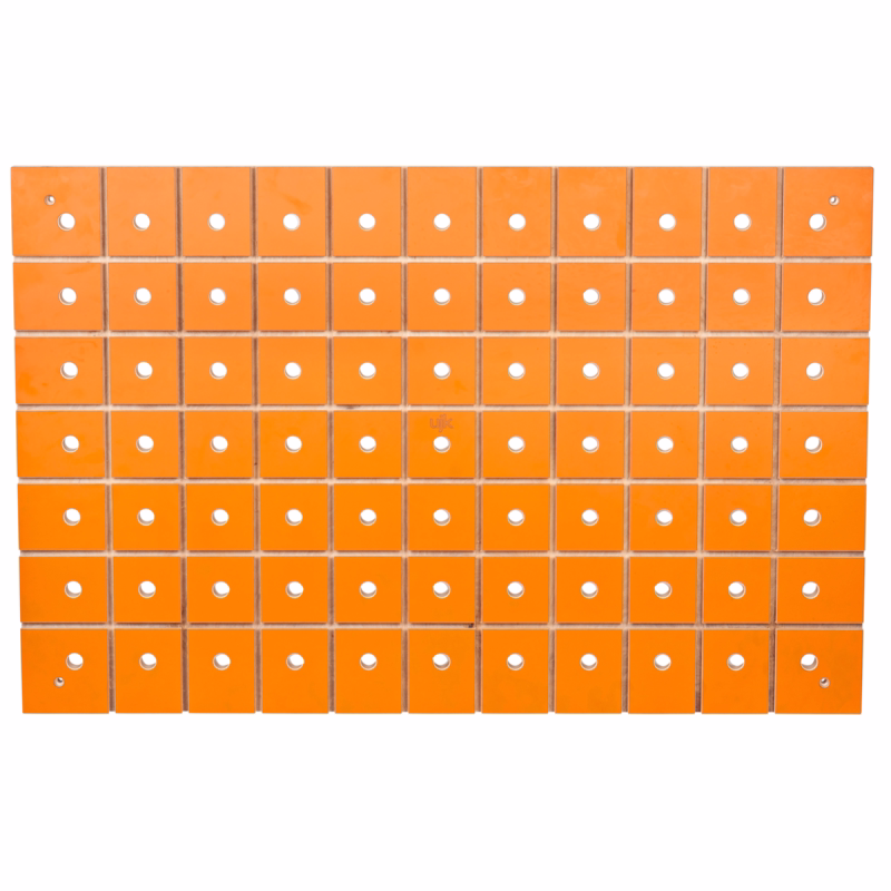 Bordplade birke x-finer med T-spor 1102x718mm m/20mm huller