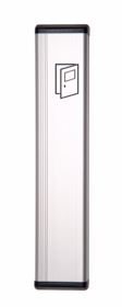 JC Kontakter - Albuekontakt JCK 255-50mm ALU Sort/sort ende m/dørlogo