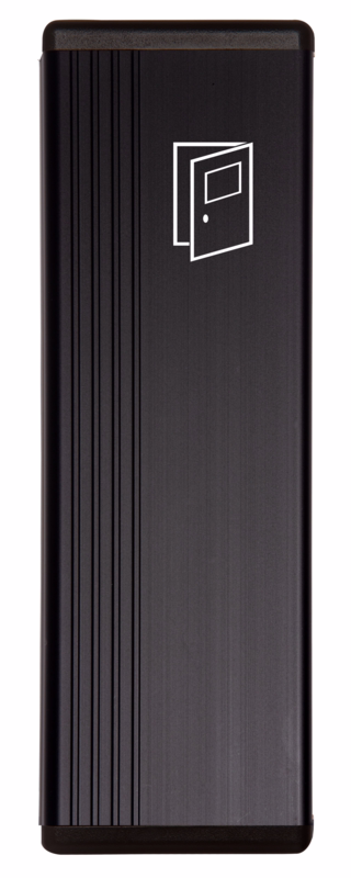 Albuekontakt JCK 217 ALU Sort/sort ende m/dørlogo