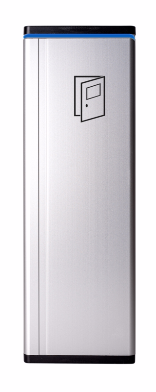 Albuekontakt JCK 277 LED ALU Sort/sort ende m/dørlogo