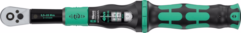 Momentnøgle Click-Torque Lock A 5 R/L - 1/4", 2,5-25 Nm