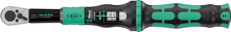 Momentnøgle Click-Torque Lock A 6 - 1/4" bits, 2,5-25 Nm
