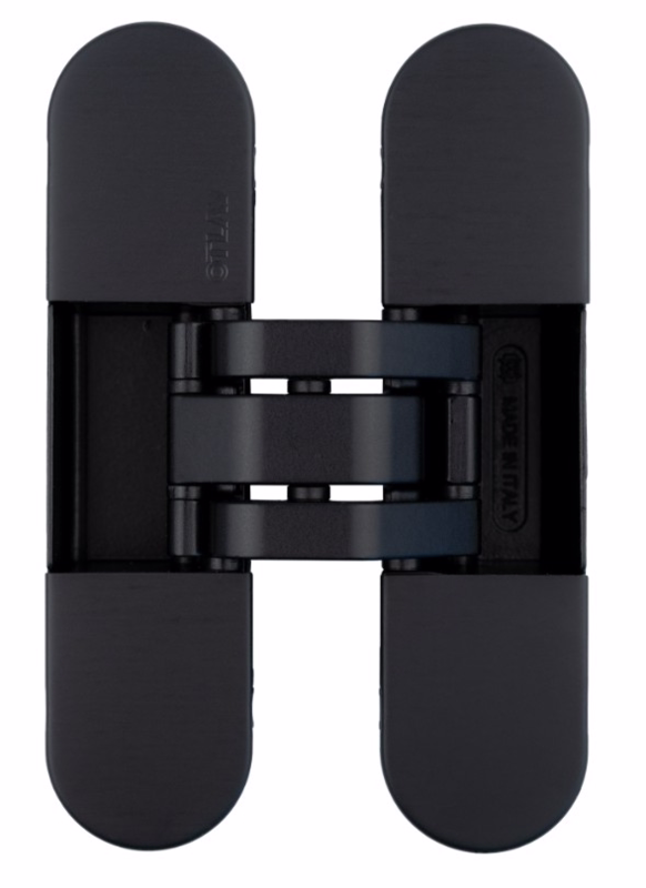 Skjult hængsel 3D justerb. IN300 Invisacta 30x120mm Sort