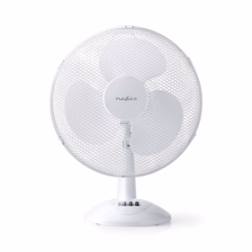 Nedis - Bordventilator Hvid Ø400mm 45W