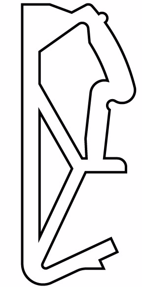 Tætningsliste Sp6802 Hvid, á 200 m