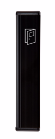 JC Kontakter - Albuekontakt JCK 255-50mm ALU Sort/sort ende m/dørlogo