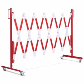  - Afspærringshegn rød/hvid 30-250 cm, saksemodel