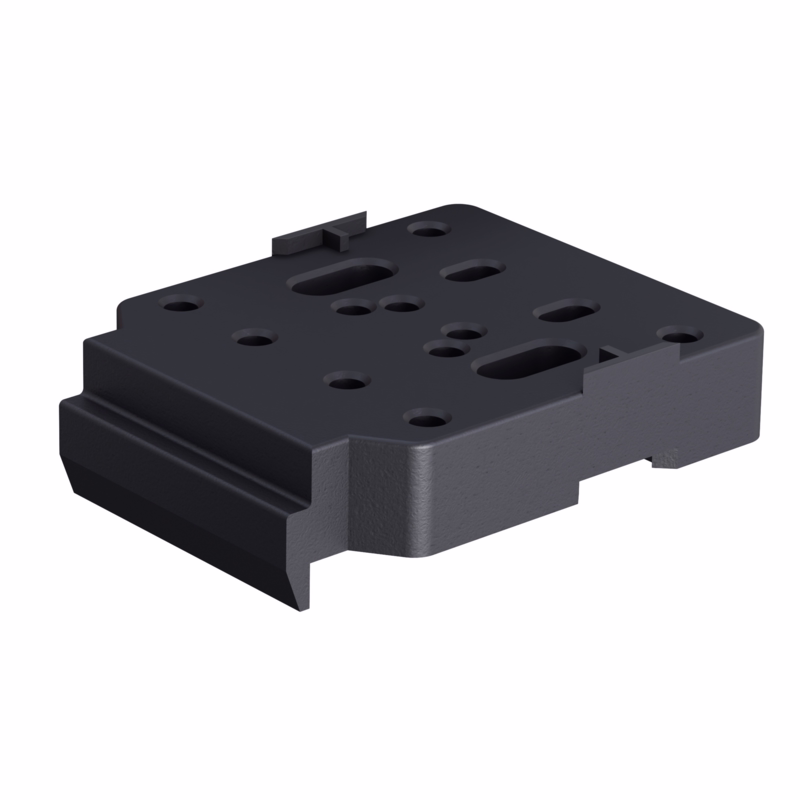 Adapter ABRL t/multibeslag H/V sort 20x100x80, pk á 48 stk