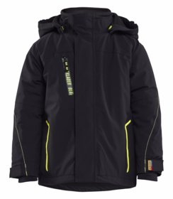 Blåkläder - Vinterjakke Børn 5210 Sort/Hi-vis gul