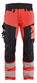 Blåkläder - Arbejdsbuks 1124 Hi-vis Rød/sort