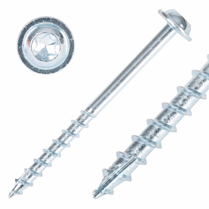 Træskruer Pocket hole, groft gevind 4.0x25mm, pk. á 100 stk