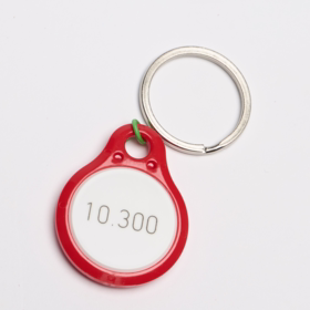   - Nøglebrik rød MIFARE DESFire EV3 8K