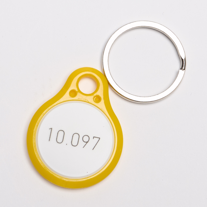 Nøglebrik gul MIFARE DESFire EV3 8K