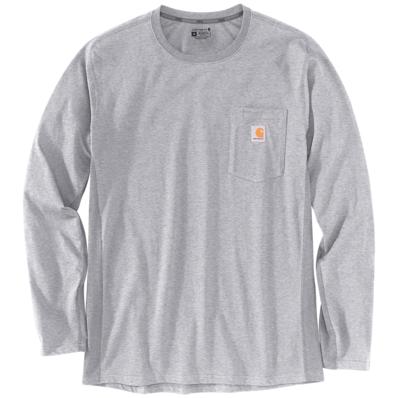 T-shirt L/Æ 106656 Grå, str. S