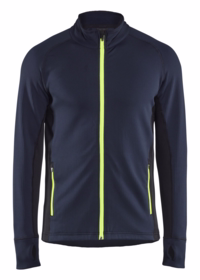Blåkläder - Fleecejakke 4735 Mørk Marineblå/Hi-vis gul