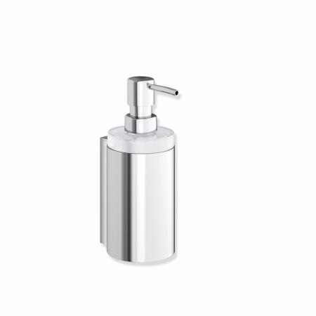 Sæbedispenser/desinfektion m/holder krom 71x180mm