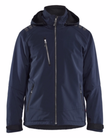 Blåkläder - Vinter softhelljakke 4750 Mørk marineblå/sort