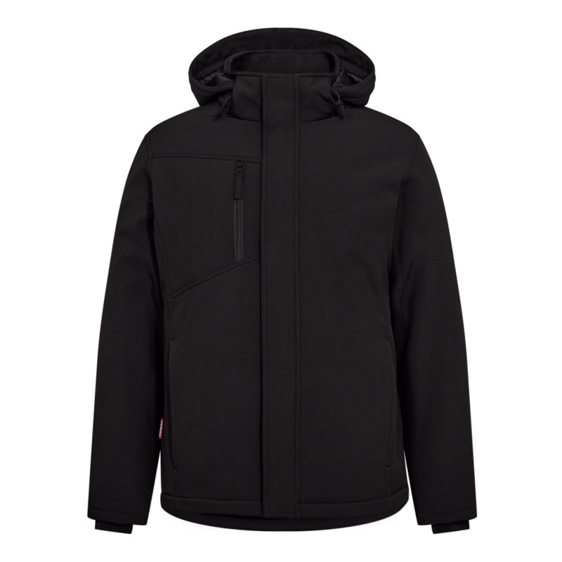 Softshell vinterjakke 1113 Sort, str. 6XL