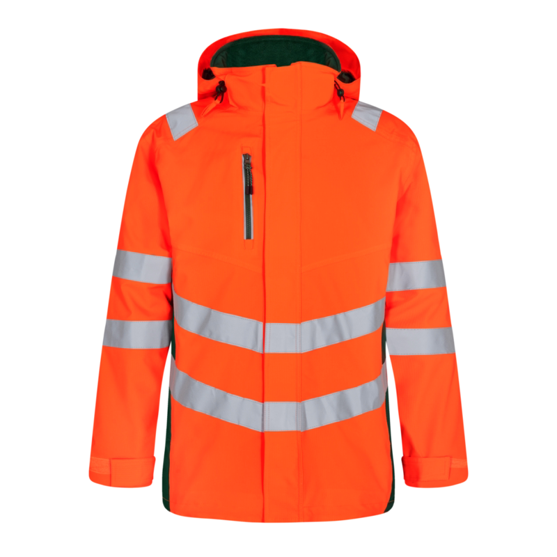 Skaljakke 1145 Hi-vis Orange/grøn, str. 6XL
