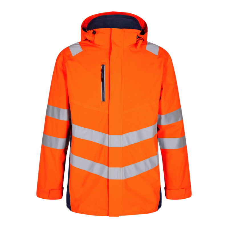 Skaljakke 1145 Hi-vis Orange/blue ink, str. 6XL