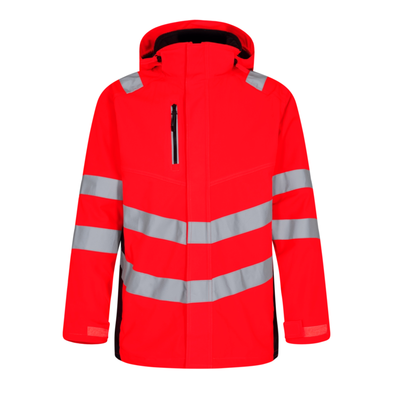 Skaljakke 1145 Hi-vis Rød/sort, str. S