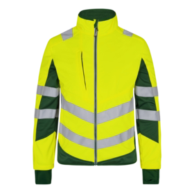 F. Engel - Softshelljakke 1158 Hi-vis Gul/grøn