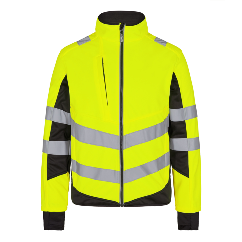 Softshelljakke 1158 Hi-vis Gul/sort, str. 4XL