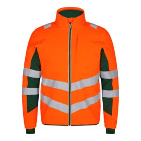 F. Engel - Jakke Quiltet 1159 Hi-vis Orange/grøn