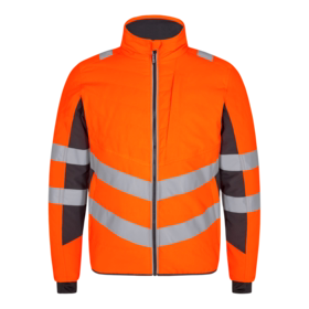 F. Engel - Jakke Quiltet 1159 Hi-vis Orange/antrazitgrå