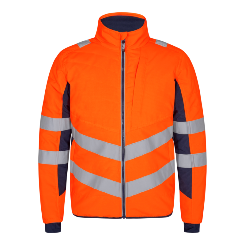 Jakke Quiltet 1159 Hi-vis Orange/blue ink, str. 5XL