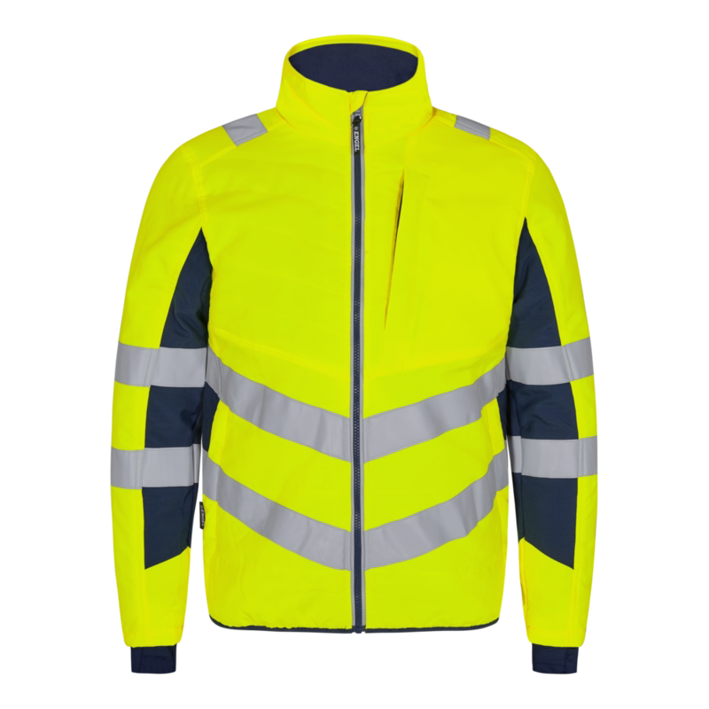 Jakke Quiltet 1159 Hi-vis Gul/blue ink, str. XL