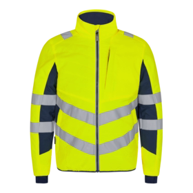 F. Engel - Jakke Quiltet 1159 Hi-vis Gul/blue ink