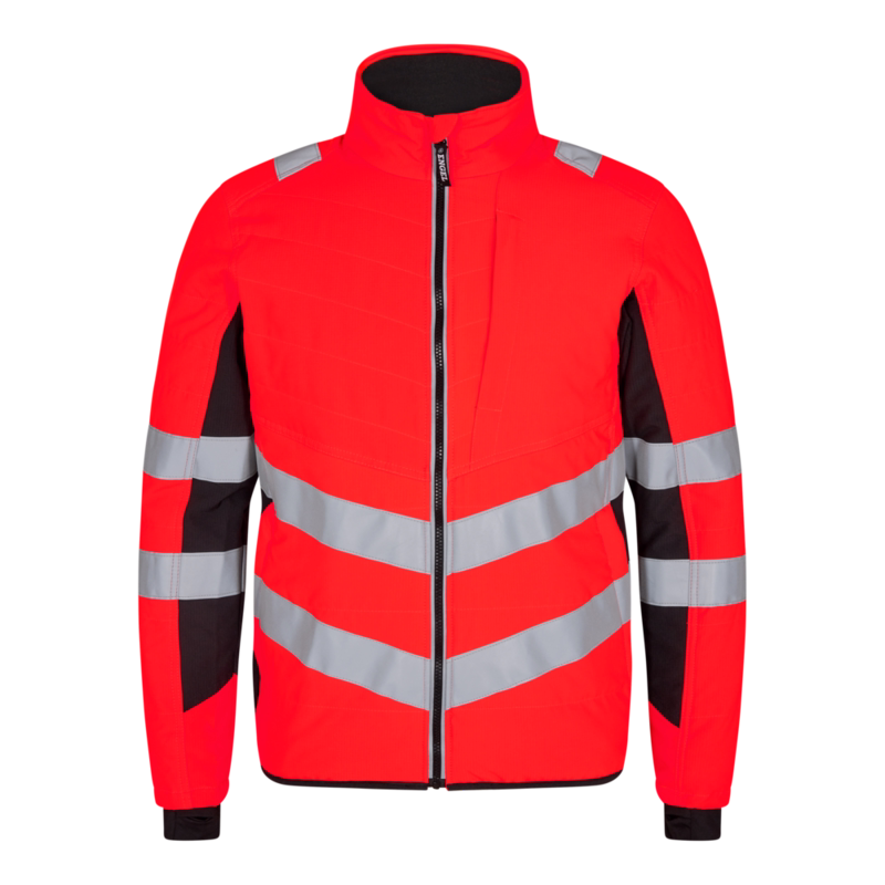 Jakke Quiltet 1159 Hi-vis Rød/sort, str. M