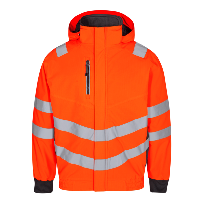 Pilotjakke 1246 Hi-vis Orange/antrazitgrå, str. 5XL