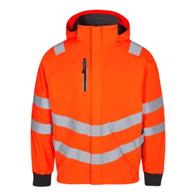 F. Engel - Pilotjakke 1246 Hi-vis Orange/antrazitgrå