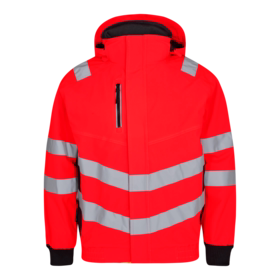 F. Engel - Pilotjakke 1246 Hi-vis Rød/sort