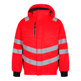 F. Engel - Pilotjakke 1247 Hi-vis Rød/sort