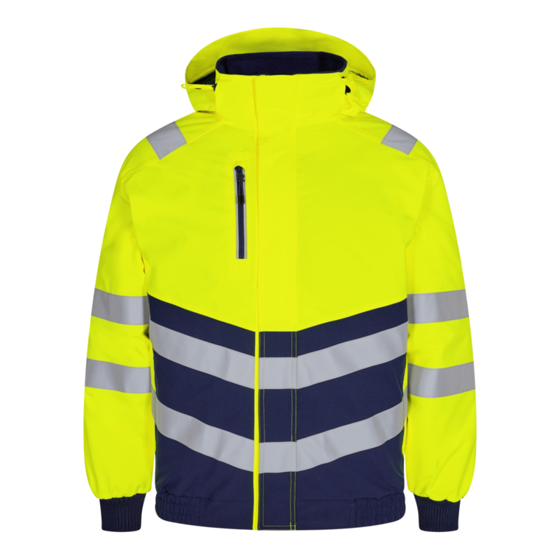 Pilotjakke 1248 Hi-vis Gul/blue ink, str. M