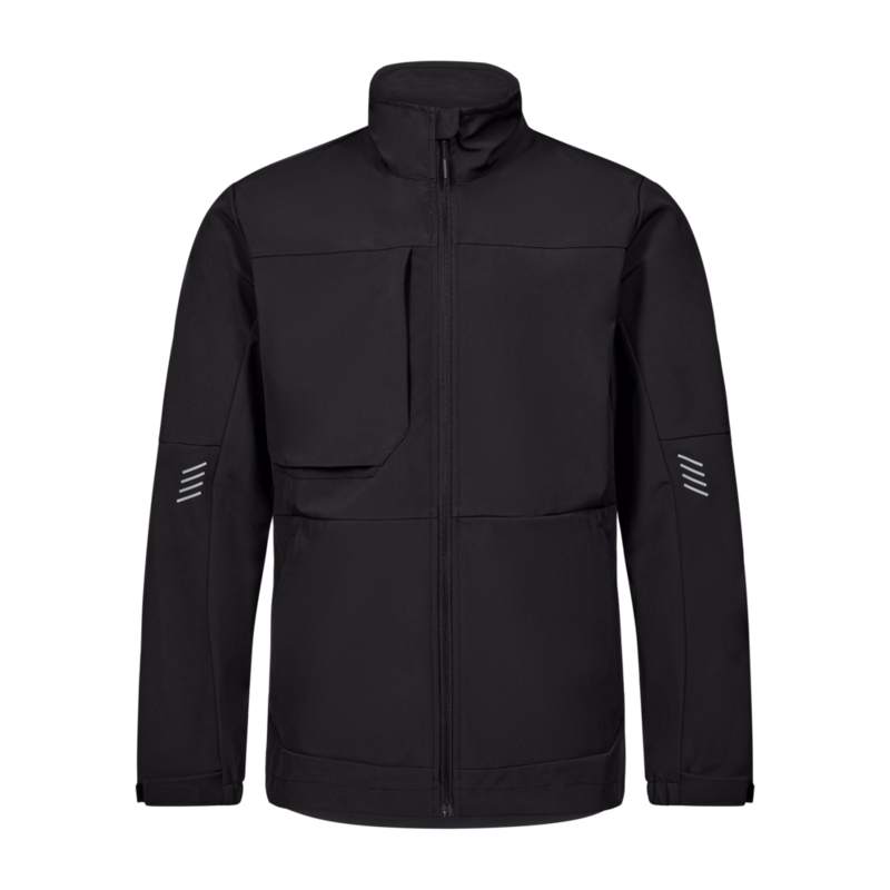Softshelljakke 1327 Sort, str. 5XL