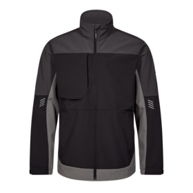 F. Engel - Softshelljakke 1327 Sort/antrazitgrå