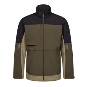 F. Engel - Softshelljakke 1327 Forest green/sort