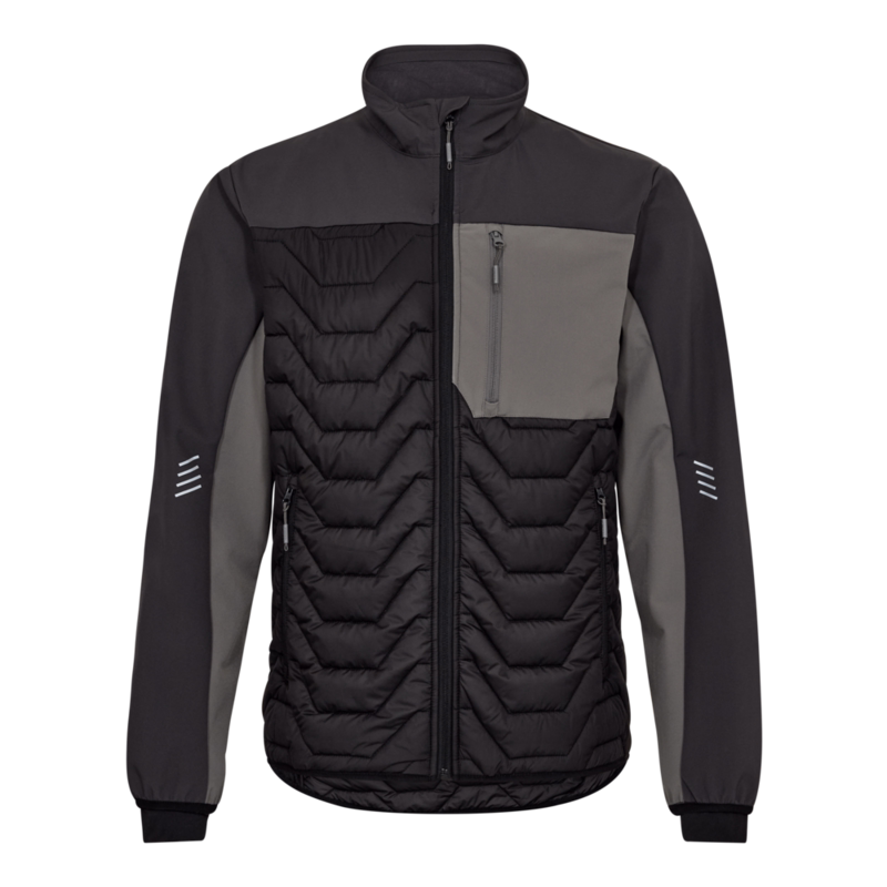 Jakke Quiltet 1328 Sort/antrazitgrå, str. L