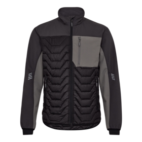 F. Engel - Jakke Quiltet 1328 Sort/antrazitgrå